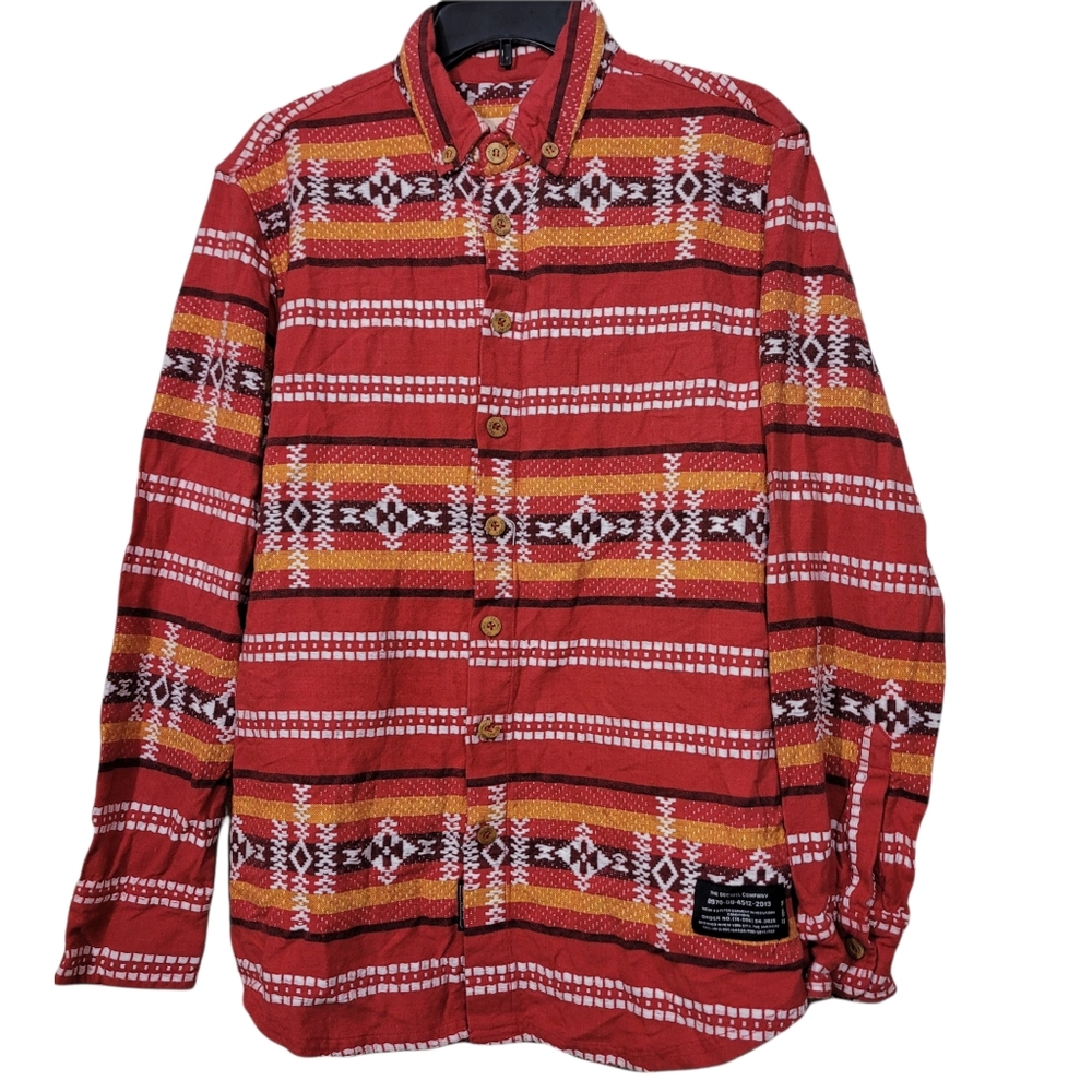 Tribal print shirt jacket Decibel